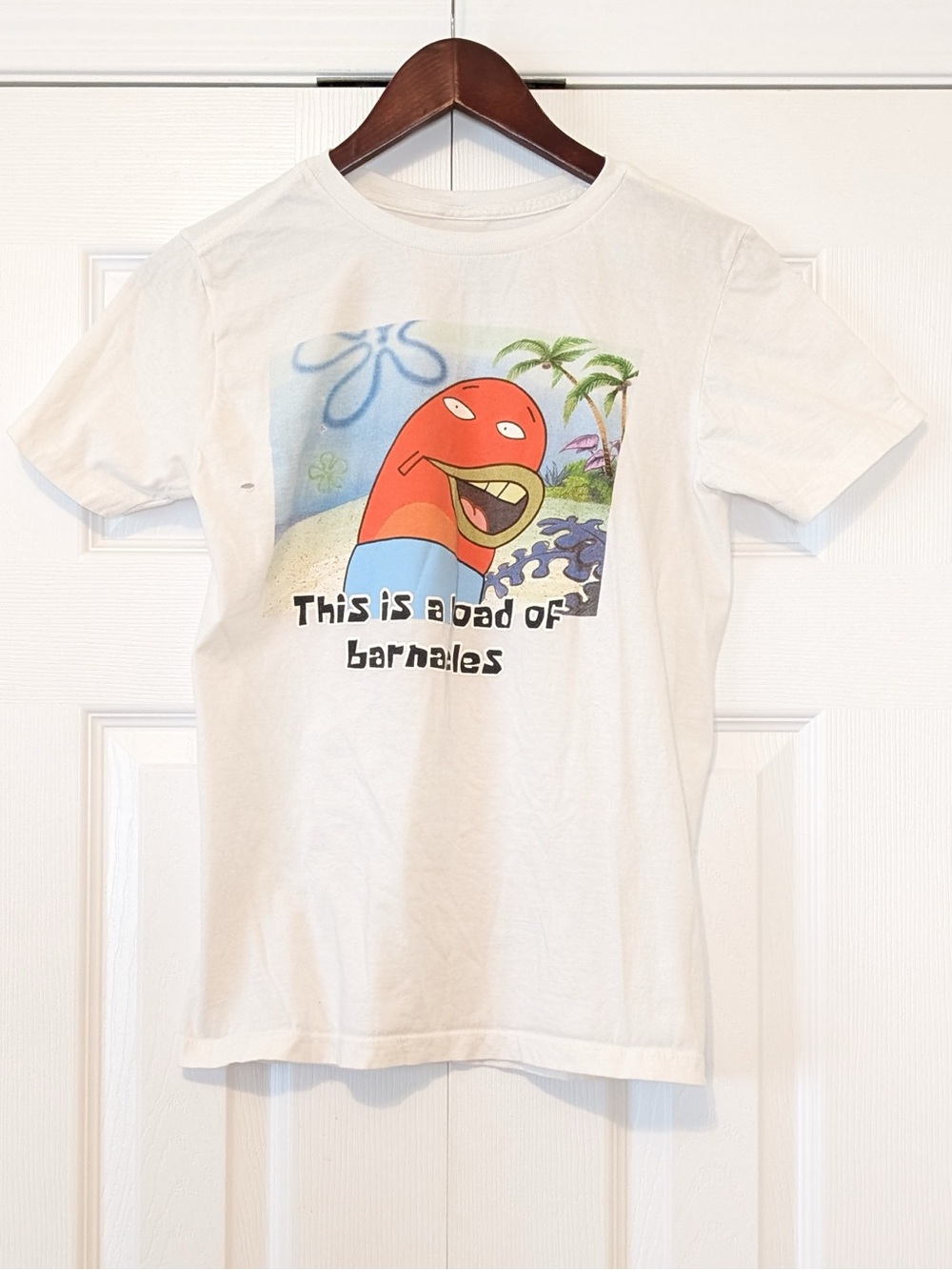 100% Cotton SpongeBob Load Of Barnacles Meme Kids Tee